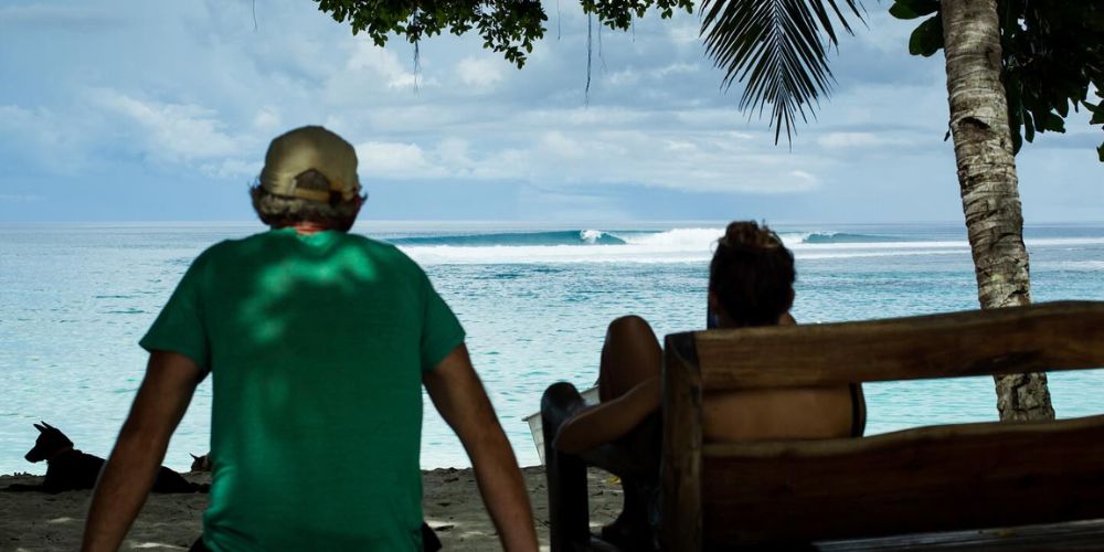 Surfing connects with nature